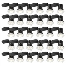 Set of 30 White Fixed GU10 Fire Rated Recessed Ceiling Downlights