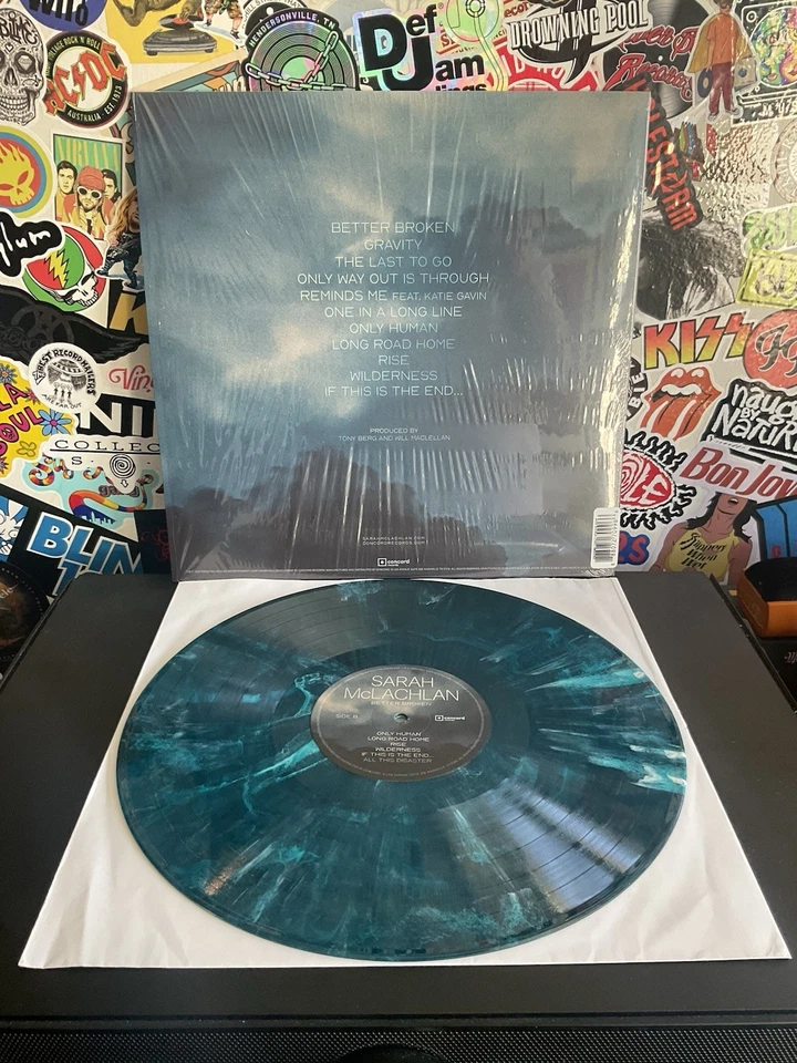 SARAH McLACHLAN Better Broken VG++ SEA BLUE VINYL AUTOGRAPHED SIGNED Foto 3 de 3