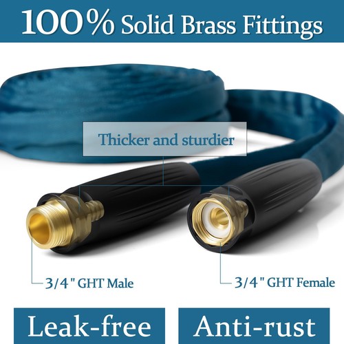 Garden Hose 100ft, Made of TPE(Not PVC), Ultra-Light & Flexible Water Hose wi... - Bild 3 von 9