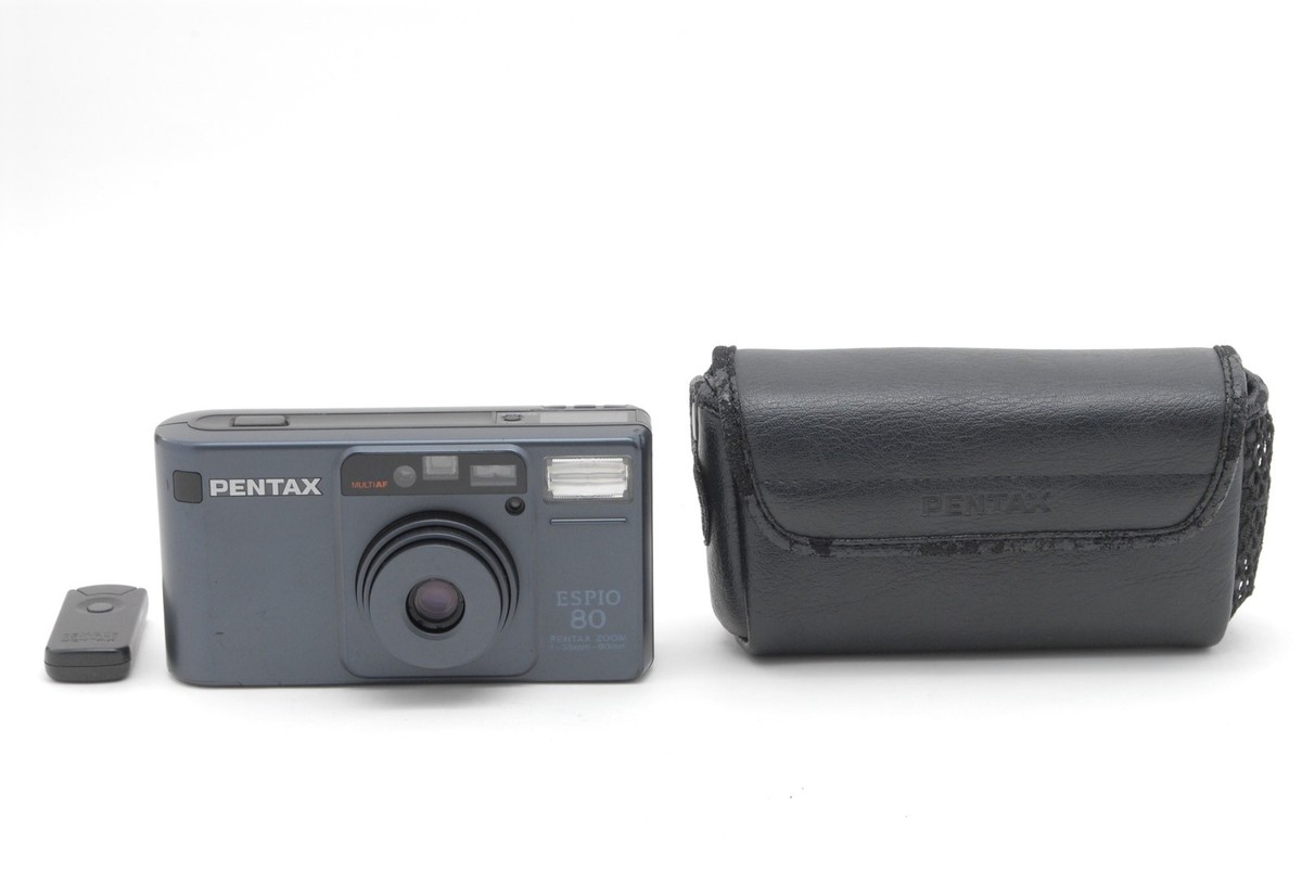 Near MINT] Pentax Espio 80 Zoom Navy Point & Shoot 35mm Film