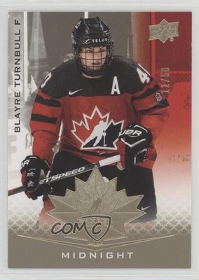 2021 Team Canada Juniors Fall Expo Promo Midnight 11/50 Blayre Turnbull #58 av1
