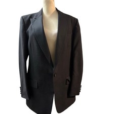 Christian Dior for Neiman Marcus Black Tuxedo Jacket Men  s 42R Lapel Blazer