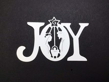 JOY Nativity Christmas Die Cut Embellishments 6 pcs 2-1/4 x 3-1/2 Choose color