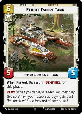3X-Remote Escort Tank - Foil-SWU06-Secrets of Power-Star Wars Unlimited