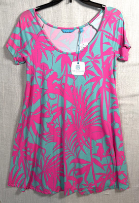 Tori Richard Honolulu A Line Dress Size S Banana Palm Tree Vacation Resort USA