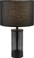 Trio Leuchten Tischleuchte Grazia E14, Schwarz, Metall/Glas Tischleuchte