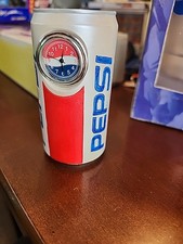 Rare Vintage Paler Weight  Mini Pepsi Can With Quartz Clock Built In