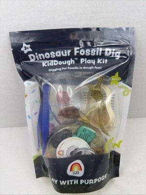 EGKD Dinosaur Fossil Dig KidDough Play Kit Cookies & Cream Sealed
