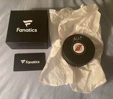 Fanatics Authentic Jack Hughes Auto Signed Autographed NHL Puck