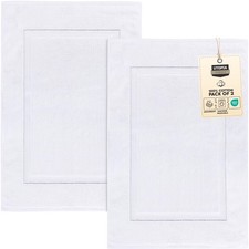Utopia Towels Cotton Banded Rug, Bath Mats, Not a Bathroom Rug, 21 by 34 Inch...