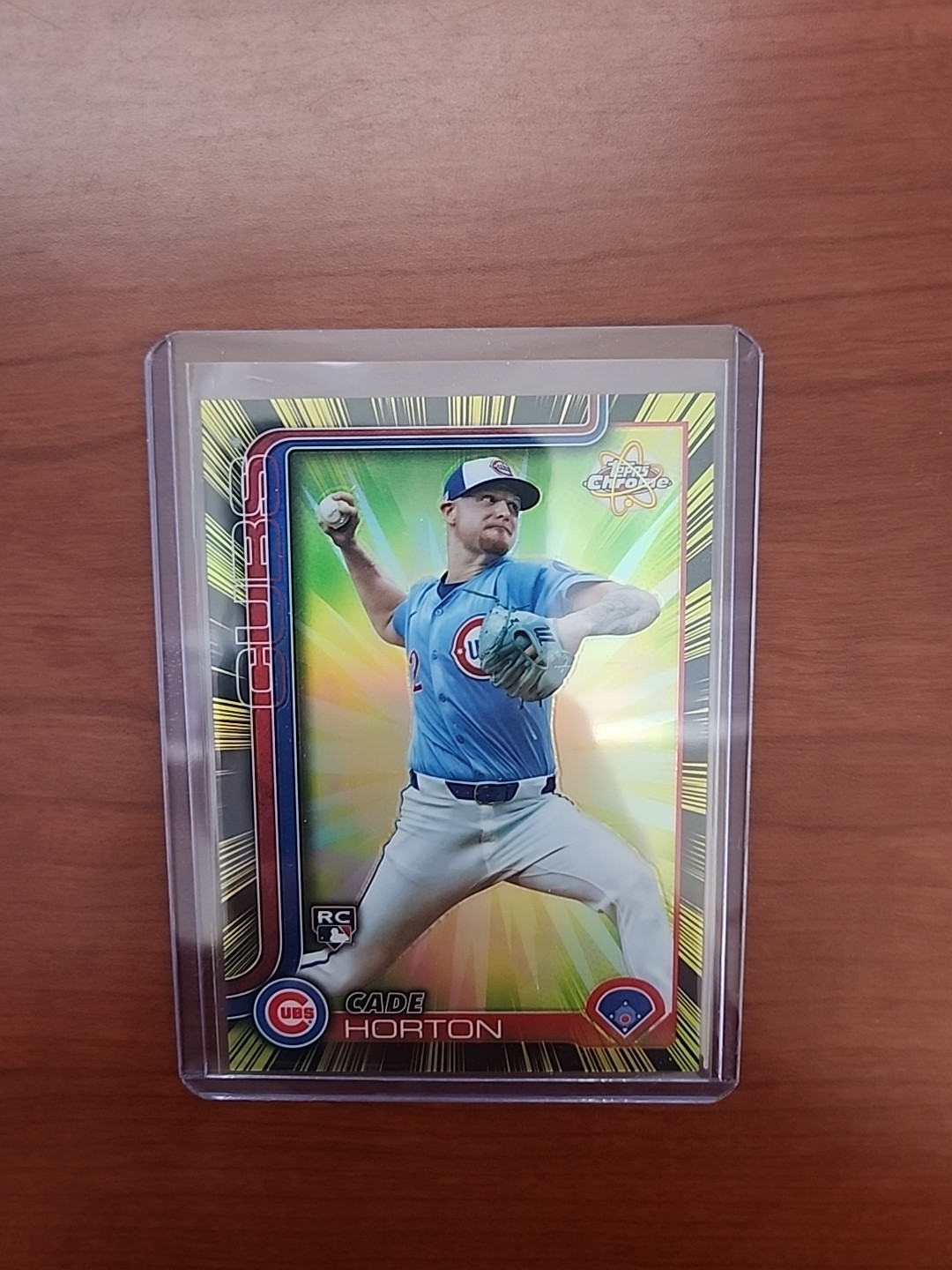 2025 Topps Chrome Update Cade Horton RC Radiating Rookies Short Print Cubs