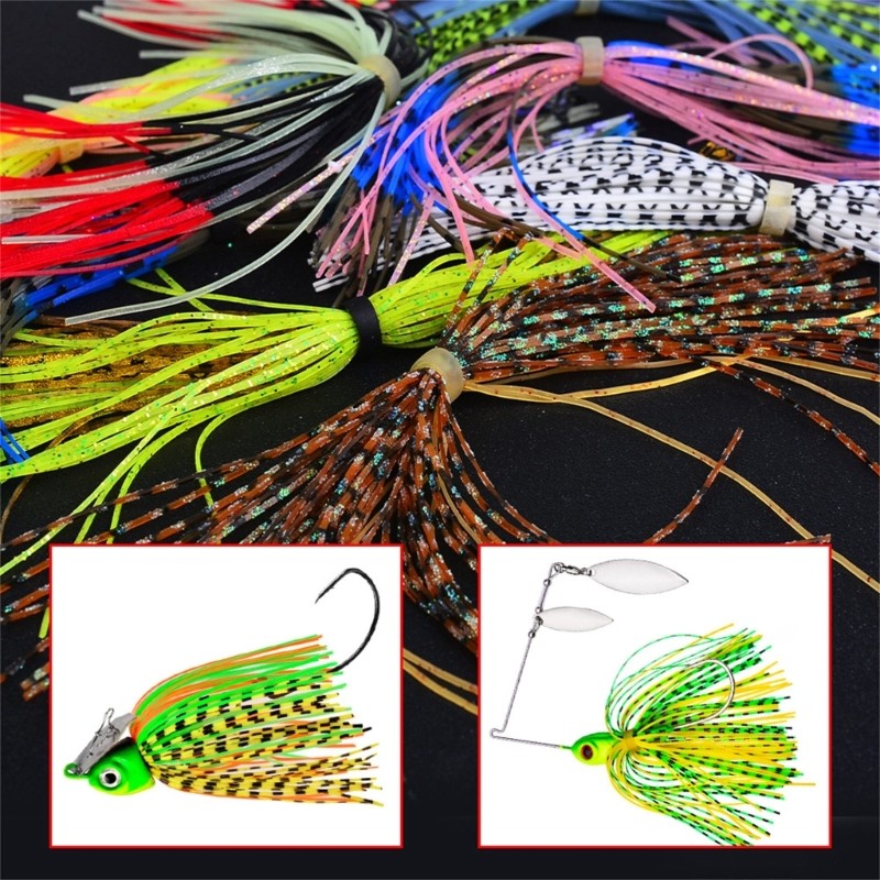 Jig Skirts Buzzbaits Jig Squid Skirt Fly Tying Materials Fishing Accessories - Image 3