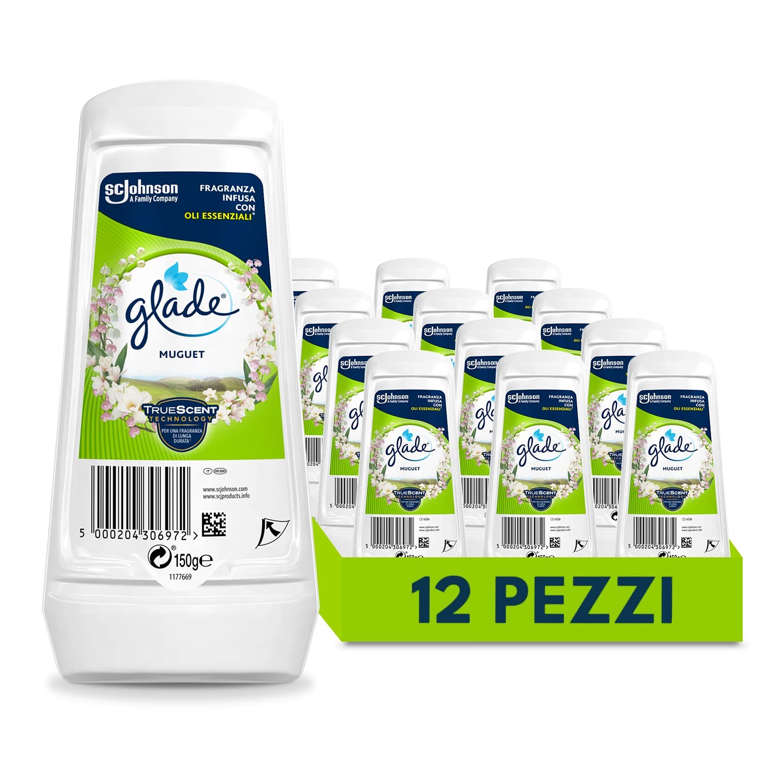 Glade Gel Assorbiodori 150g - Profumatore Ambienti Casa e Armadi