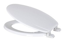 White - Dream Bath Heavy Duty Elongated Toilet Seat with non-slip seat and