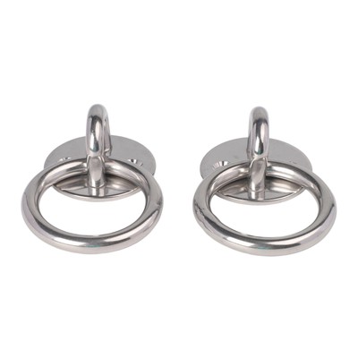 2er Set Augenplatten für Marine Deck für Rigging und Tie Down Anwendungen