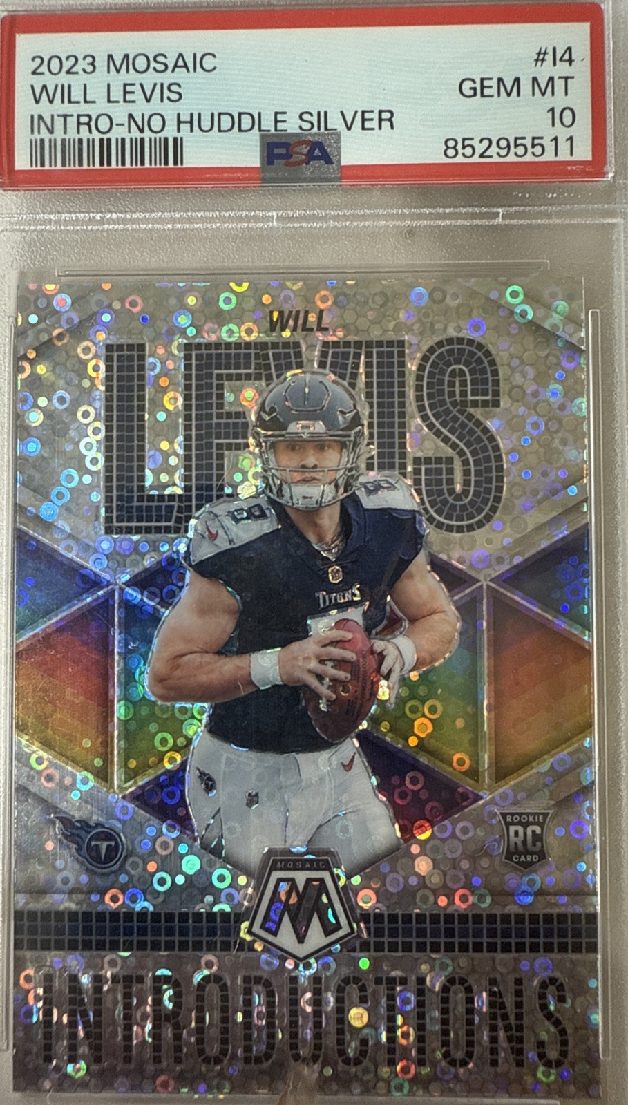 2023 Panini Mosaic - Introductions Will Levis #I-4 Silver Prizm (RC). PSA 10 💥
