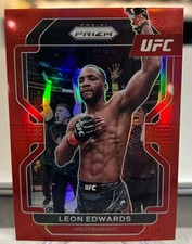 LEON EDWARDS 2023 Panini UFC Prizm RED 255/299