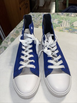 LA DODGERS HIGH TOP BLUE SNEAKERS SIZE 11 M Lace Up