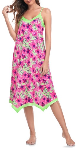 Women's Sleeveless Long Nightgown Soft Nightshirt Sleep Dress Chemise Sleepwe...