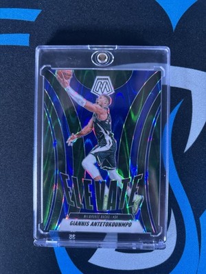 2024-25 Panini Mosaic - Elevate Giannis Antetokounmpo Seismic Blue Mosaic /149
