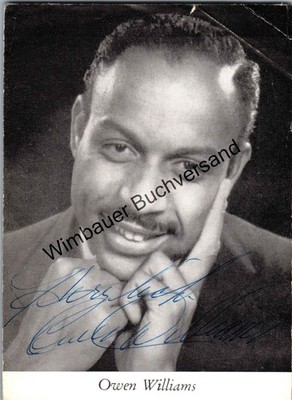 Original Autogramm Owen Williams /// Autograph signiert signed signee Williams,