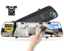 Espejo retrovisor 4 pulgadas 1080P con detecci n movimiento delantero y trasero
