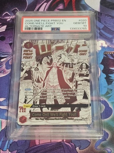 One Piece PRB02 - Come on!! We'll Fight You!! OP09-020 - Alt Art - PSA 10
