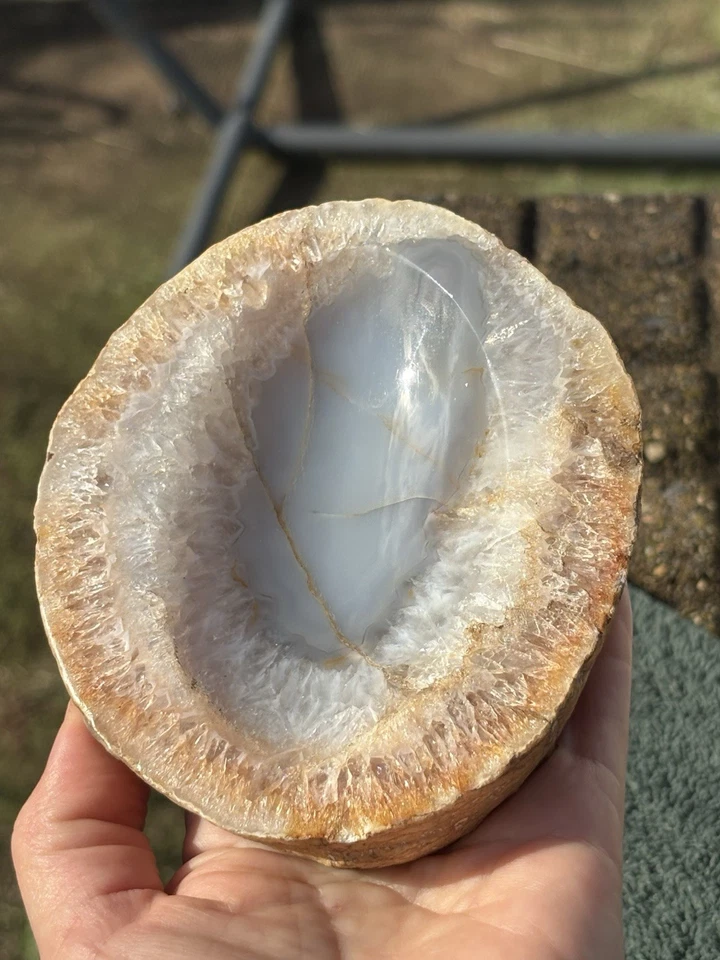 Jabonera de piedra de ágata natural pulida Foto 4 de 4