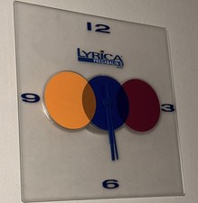 Lyrica Pregabalin Pfizer Promo Acrylic Wall Clock Vintage 11" RARE