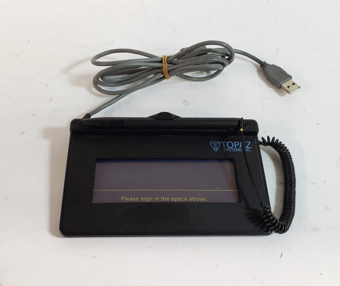 Used Topaz T-S460-HSB-R USB Signature Pad