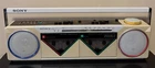 SONY CFS-W50 Vintage Stereo Cassette-Corder Boombox Retro Radio Works Read