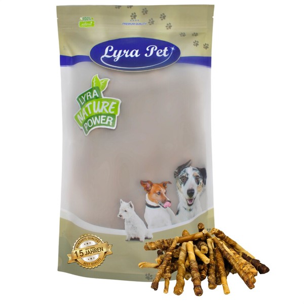 1 Kg BüFfelsticks Mit Rindfleischstreifen Kaurollen Kausnack Hund Lyra Pet®-image