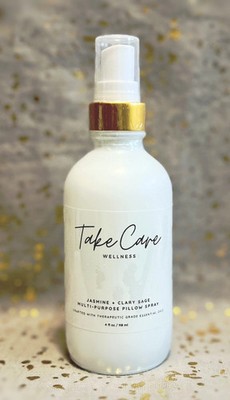 Take Care Wellness~Jasmine + Clary Sage Multi-Purpose Pillow Spray~4oz~Sealed~