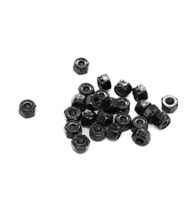 Binifimux 100Pcs Black 4-40 Nylon Inserted Lock Nuts Self Locking Nuts