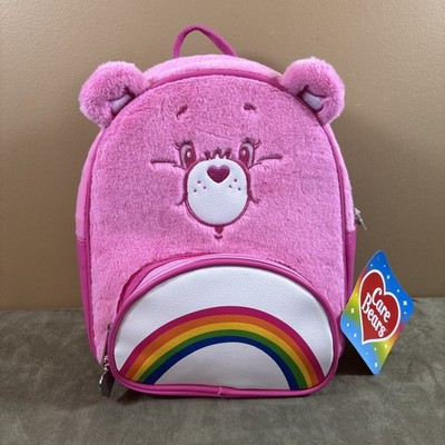 Cloudco Entertainment Care Bears Cheer Bear 11'' Plush Backpack Zipper Pocket NWT