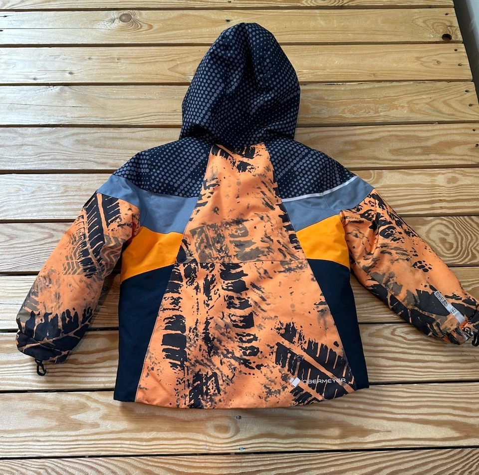 Abrigo con Capucha Obermeyer Niño Cremallera Completa Talla 3 Naranja D7 Foto 2 de 4