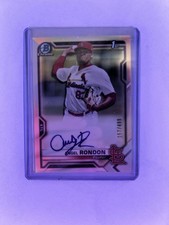 2021 Bowman Chrome Angel Rondon Autograph Refractor Rookie /499 Cardinals