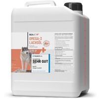 Reavet LachsöL Hunde 5 Liter, Omega 3 & 6 Barf ÖL, 5L Kanister, FischöL