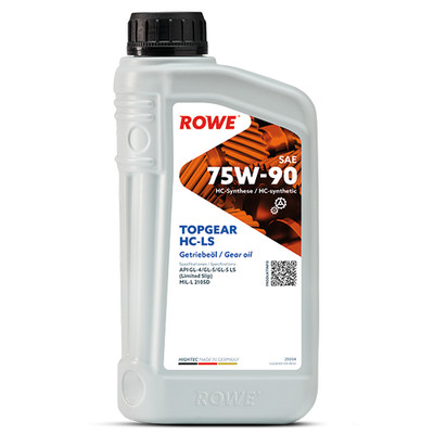1x1 L 75W-90 HC-LS synth.Getriebeöl ROWE Topgear 19,90   p.L.inkl.Versand