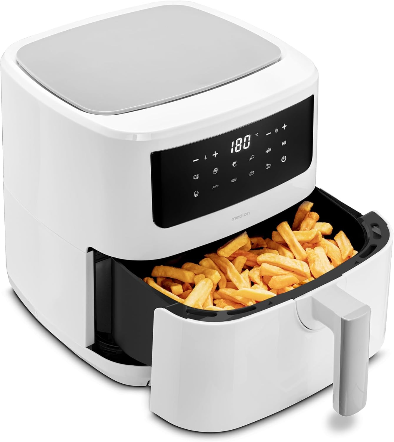 Friggitrice Ad Aria Calda P10 XL (Cestello XXL Da 6,8 Litri, 2.150 Watt, Due Ele