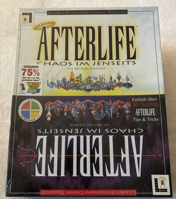 PC CD ROM Spiel AFTERLIFE CHAOS IM JENSEITS neu ungeöffnet in Folie LUCAS ARTS