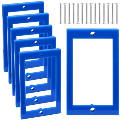 6 PCS Single Gang Outlet Receptacle Box Extenders 1/4'' Electrical Outlet Blue