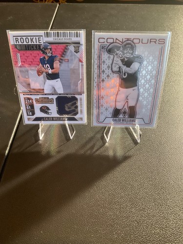Caleb Williams Rookie Karten, Contenders Rookie Ticket Patch plus mehr.