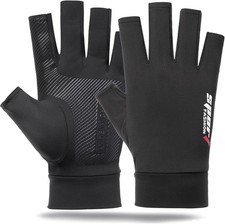 New CYCLING GLOVES Half Finger Adult Medium M Non-Slip Breathable Fingerless NIB