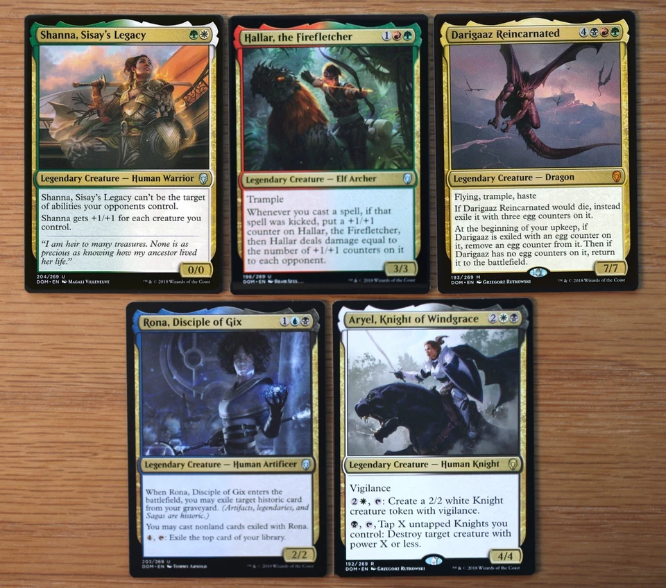 Set of 10 Dominaria Legendary Gold Creatures *NM* Magic MTG Group Commander EDH - Image 3 of 4