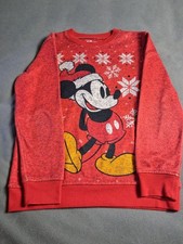 Kids  Mickey Mouse Holiday Sweatshirt   Fun  Possibly Vintage   Good Condition