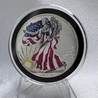1999 1oz .999 fine silver American Silver Eagle ASE colorized  [z7]