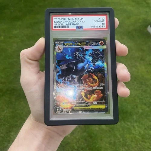 Mega Charizard X ex, 110/080, M2 Inferno X, JP, SAR Holo, 2025, PSA 10