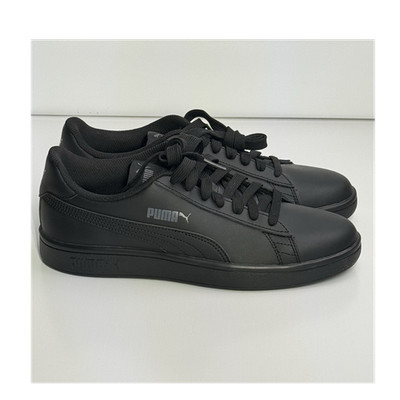 PUMA Smash V2 L Black Lace-Up Low Top Athletic Sneakers 36521506 Men