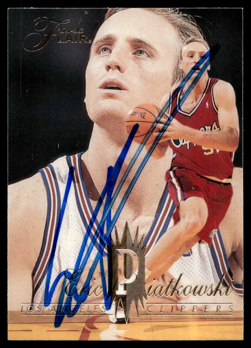 Eric Piatkowski SIGNED 1994-95 Flair #237 RC Los Angeles Clippers AUTOGRAPH